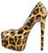 Only maker Damen Plateau High Heels Stiletto Pumps Party Schuhe Leopards Lack 43 EU
