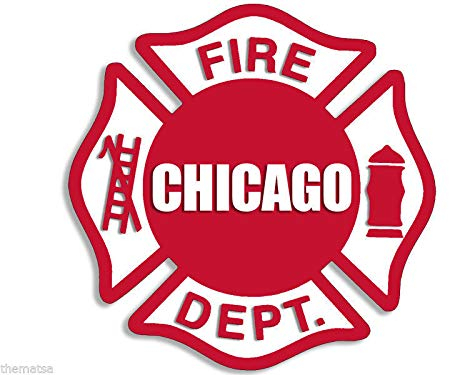 Sticker-Designs 10cm! Klebe-Folie Wetterfest Made-IN-Germany CFD Chicago FIRE Department Feuerwehr Maltese Malteser UV&Waschanlagenfest Auto-Aufkleber Profi-Qualität! F693