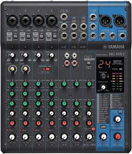 YAMAHA Console di mixaggio a 10 canali MG10XU