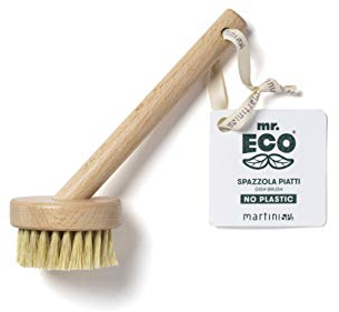 Mr.Eco Martinispa Spazzola Piatti Con Setole Antigraffio In Legno Fsc - 100 g