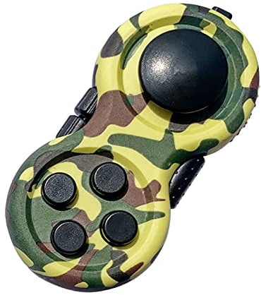 Fidget Pads Toy with 9 Fidget Functions,Fidget Controller Pad Toy Stress Reducer Fidget Toy Fidget Buttons Hand Shank Fidget Dice Cube Depression Pad Toy for Kids Adults Stress Relief, ADD,Autism,ADHD