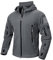 CARWORNIC Herren Fleecejacke Warme Winterjacke Für Herren Arbeitsjacke Outdoor Militär Schwarze Trekking Wander Jacke mit Kapuze