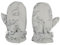 FORUHOO Kinder Handschuhe Wasserdicht mit Fleece Fäustlinge für Unisex Baby Winter(Grau,M)