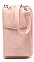 MISAKO Tequila bolso bandolera mini para móvil con monedero Mujer - Tequila Rosa 18 X 10 X 3 cm
