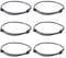 PandaHall 50pcs Korean Waxed Polyester Cord Bracelets Adjustable Friendship Cord Bracelets Handmade Braided Cord Protection Bracelets Lucky Bracelets for Women Girls, Black
