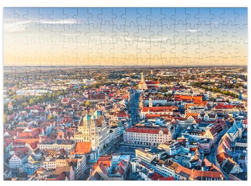 MyPuzzle Stadt Augsburg von Oben - Premium 200 Teile Puzzle - MyPuzzle Sonderkollektion von Puzzle Galaxy