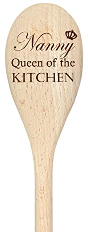 60 Second Makeover Limited Nanny Queen of The Kitchen Spoon Funny Wooden Spoon Baking Gift