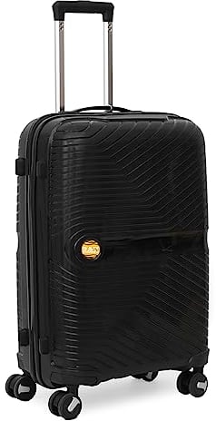 Asge Hartschalen-Koffer & Trolleys Handgepäck Koffer 4 Rollen Reisekoffer TSA Zahlenschloss Teleskopgriff, 28” Großer Rollkoffer (Schwarz, XL)