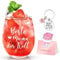 Livole Muttertagsgeschenke für Mutter, Mütter, Frauen, Muttertag Geschenk, Geschenkideen für die Mutter - Beste Mama der Welt - Muttertag Weinglas, 15oz Weingläser ohne Stiel, 450ml Stammlos Glas