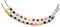 kowaku Bird Wooden Ladder Bridge Climbing Rope Ladder Stand Holder Pet Bird Rope Ladder Bird Toy Ladder for Conures Budgie Finches