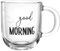 LEONARDO HOME Ufficio Tasse good MORNING, 1 Stück, spülmaschinengeeignete Kaffeetasse, hochwertige & moderne Teetasse fürs Büro, alltagstaugliche Teetasse aus Glas, 400 ml, 047079