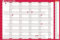 Sasco 2025 Yearly Wall Planner Set, Board Mounted Whiteboard Style Dry Erase Calendar, Large Wall Planner with Dry Erase Pen & Stickers, Wall Chart & Office Notice Board, Blue, 915 x 610mm, 2410238