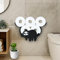 Toilettenpapierhalter Klopapierhalter Faultier Ohne Bohren - Klorollenhalter WC Papier Halterung Rollenhalter Toilet Paper Holder Schwarz Badezimmer Deko Toilettenpapier Wand Aufbewahrung