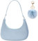 Umhängetasche Damen Handtasche, Handtasche Damen Klein, 90s Women's Shoulder Bag, Handtasche Vintage Nylon, Y2K Fashion Handtaschen für Frauen Dating, Reisen, Einkaufe (Blau)