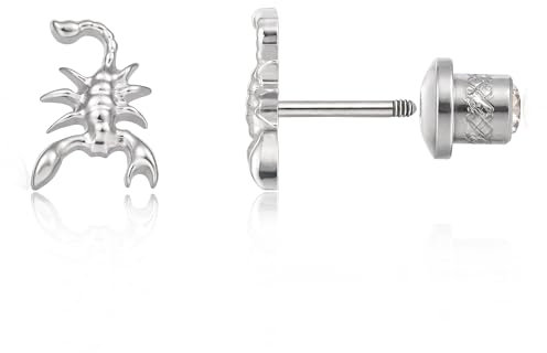 Limerencia Medizinische Titan Ohrringe mit Schraubverschluss, G23 Hypoallergen Gesundheitsstecker Ohrstecker, Nickelfreie Ohrringe für Damen und Mädchen (Stil S)