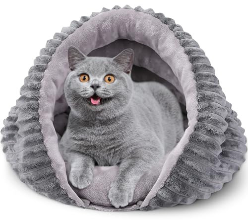 Hibtn Cat Bed,Cat Cave Bed,Cat House With Removable Washable Cushion Pillow Soft Pet Bed For Indoor Cats And Small Dogs
