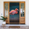 NONHAI Fengshui-Türvorhänge mit lebhaftem Flamingo-Muster, blickdicht, Tapisserie, Stoff, für Schlafzimmer, Küche, Dekoration, Tür, Verdunkelungsvorhang, 89,9 x 184,9 cm