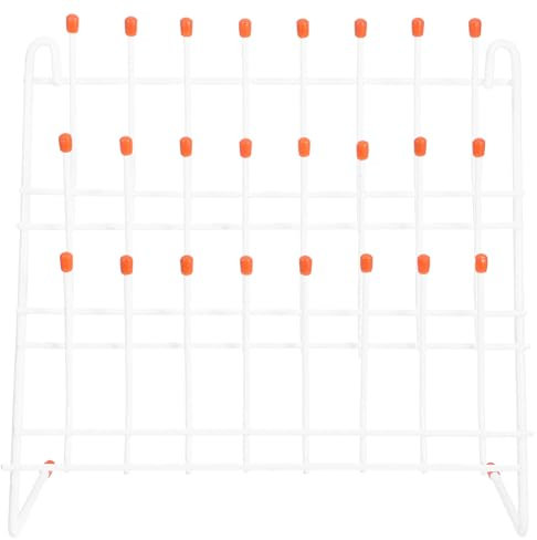 Gatuida 1pieza Soporte De Laboratorio para Tubos De Ensayo Escurridor De Posiciones Rack para Secado De Probetas para Aula y Laboratorio