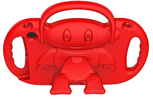 Fire HD 10 Tablet Case for Kids (13th/11th Gen, 2023/2021) - Sonlaryin Lightweight Kid-Proof Case with Strap, Handle and Kickstand for Fire HD 10 Plus & Kids Pro Tablet, Not Fit TCL Case - Red
