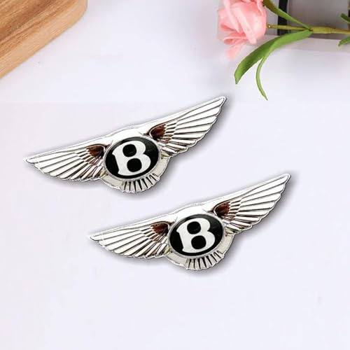 WSCDMCC Auto Emblem für Bentley, Logo Emblem Badge Kofferraum Heckklappen Front Motorhaube Aufkleber Styling Dekoration Zubehör