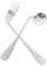 COLLBATH 1 Set Elbow Spoon Fork Adaptive Eating Utensils Spoon Tea Holder Cake Fork for Left Handed People Control Disabled Aid Fork Lid Tea Spoon Holder Dinnerware Man Stainless Steel