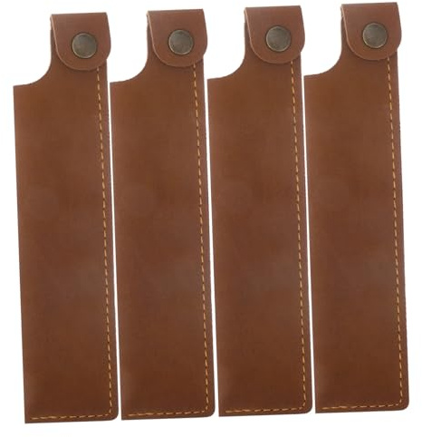 PLAFOPE 4er-Pack Federmäppchen Aus Pu-Leder Retro-stifthüllen Für Füllfederhalter Aufbewahrung Einzelner Stifte Leder-stifteetui
