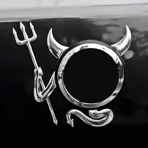 3D Gabel Teufel Karosserie Aufkleber Auto Emblem Zubehör