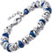 Dada Gioielli - Bracciale Donna Nodini Intrecciati Acciaio Blu