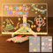 Joellfuner LED Notiztafel, Acryl Notiztafel LED mit 7 Farben Stift, Nachrichtentafel mit Led, Schreibtafel mit Verstellbarem StäNder, Transfer Aufkleber, Abwischbar, Geschenk für Kinder Freundin