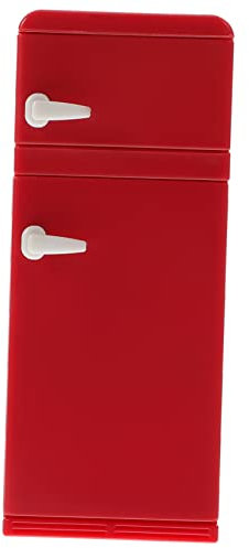 Warmhm Mini Fridge for Dolls House Toy Miniature Fridge Craft Miniatures Decorative Toy for Boys and Girls