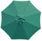 AGKANVCVNT Parasol De Repuesto para Sombrilla De Patio, 6 Costillas Toldo De Recambio De Sombrilla, Cubierta De Sombrilla De Tela De Repuest para Mercado Piscina Aire Libre(Green A,270cm/9ft)