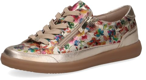 CAPRICE Damen 9-23759-46 Sneaker, Flower Metal, 38 EU Weit
