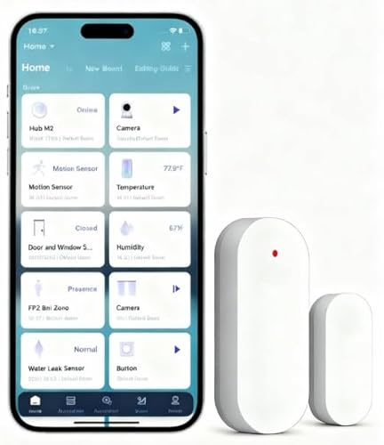 Door and Window Sensor Smart Wireless REQUIRES AQARA HUB Zigbee Connection Door Wireless Mini Contact Sensor or Alarm System and Smart Home Automation with Apple HomeKit Alexa Works With IFTTT