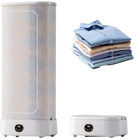 Máquina de planchado a vapor automática Máquina de planchado plegable de secado de 1000 W Temporizador De 240 Minutos Y Temperatura Constante De 360° Rápida y fácil de Usar（Ayuda para planchar）