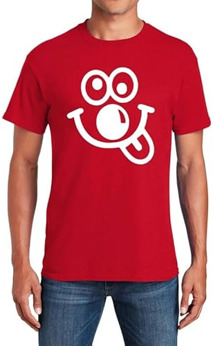 Red Nose Day T-Shirt 2023 Men's Smile Top Tee Funny