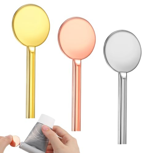 3 tubos de pasta de dientes, herramienta exprimidora de tubos de loción de acero inoxidable, tubos de pintura de metal, exprimidores de pasta de dientes, tubos de rodillo para pintura, crema