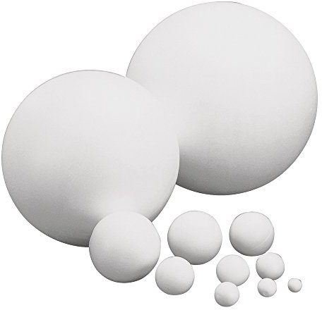 Rayher 3306100 Styropor-Kugeln, 2 Halbschalen, 30 cm ø