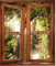 Sticker Mural Trompe l oeil Fenetre 60x50cm réf 707