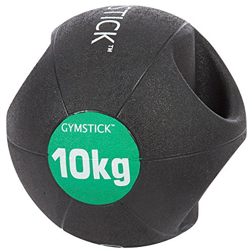 Gymstick Medizinball mit Griffen, ø 25 cm, 10 kg (farblich sortiert)