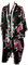 CCcollections Kimono vestaglia lunga 16 colori Premium pavone damigella d'onore addio al nubilato regalo donna, Nero, 48
