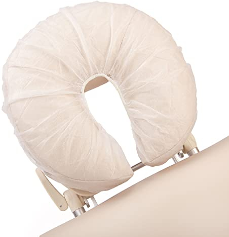 WellTouch Einweg-Kopfstützenbezug Set (5 x 100 Stück) | Einwegauflage in Hörnchenform | Bezug mit Rundum-Gummizug | Professioneller Hygiene-Bezug für Kopfstütze von Massage- & Kosmetikliege