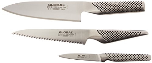 Global G-581415 Couteau à éplucher Argent