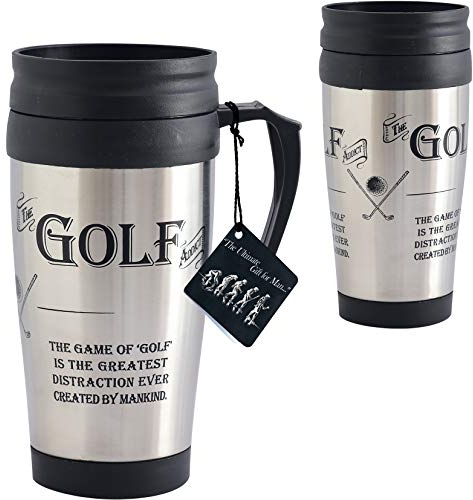 Ultimate Gift for Man 8838 Golf Addict Travel Mug Stainless Steel