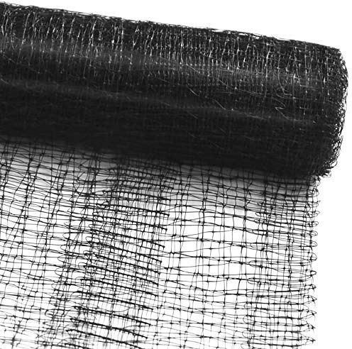 Vogelschutznetz zum Abdecken von Bäumen, Sträuchern, Beeten | viele Größen | reißfestes Vogelnetz für Garten, Balkon oder Teich | Netz zum Schutz vor Vögeln | Maschenweite: 13 mm | schwarz | 4x10 m