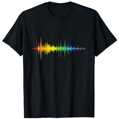Soundwave Rainbow Color Spectrum Music Lover T-Shirt T-Shirt