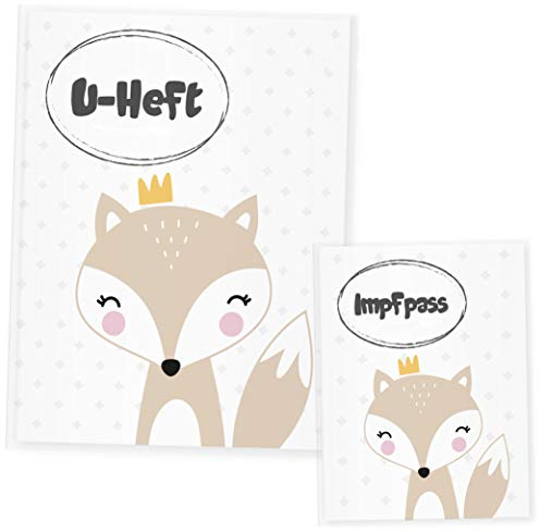 U Heft Hülle Set Waldtiere, Uheft Hülle & Impfpass Hülle Set (Uheft Set, Fuchs)