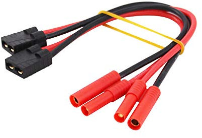BDHI 2pcs Traxxas Female to HXT 4mm ID Charger Adapter for Redcat LiPo TRX TRA2970 TRA2972(B134-2)