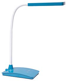 MAUL LED-Tischleuchte MAULpearly colour vario, dimmbar – leistungsstarke Büro Arbeitsplatzleuchte – Schreibtischlampe mit 3000-6500K Farbtemperatur – atlantic blue, 22
