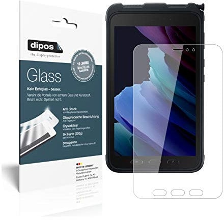 dipos I 2X Protector de Pantalla Compatible con Samsung Galaxy Tab Active 3 Vidrio Flexible Cristal Proteccion 9H