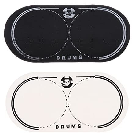 2x Bass Drum Skin Patch, 12,8x6,5 Cm Bass Drum Pad für